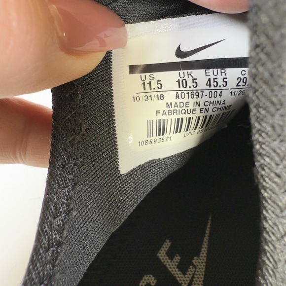 Nike Blk/A01697 004 Huarache E.D.G.E. Txt E1K36 Size 11.5